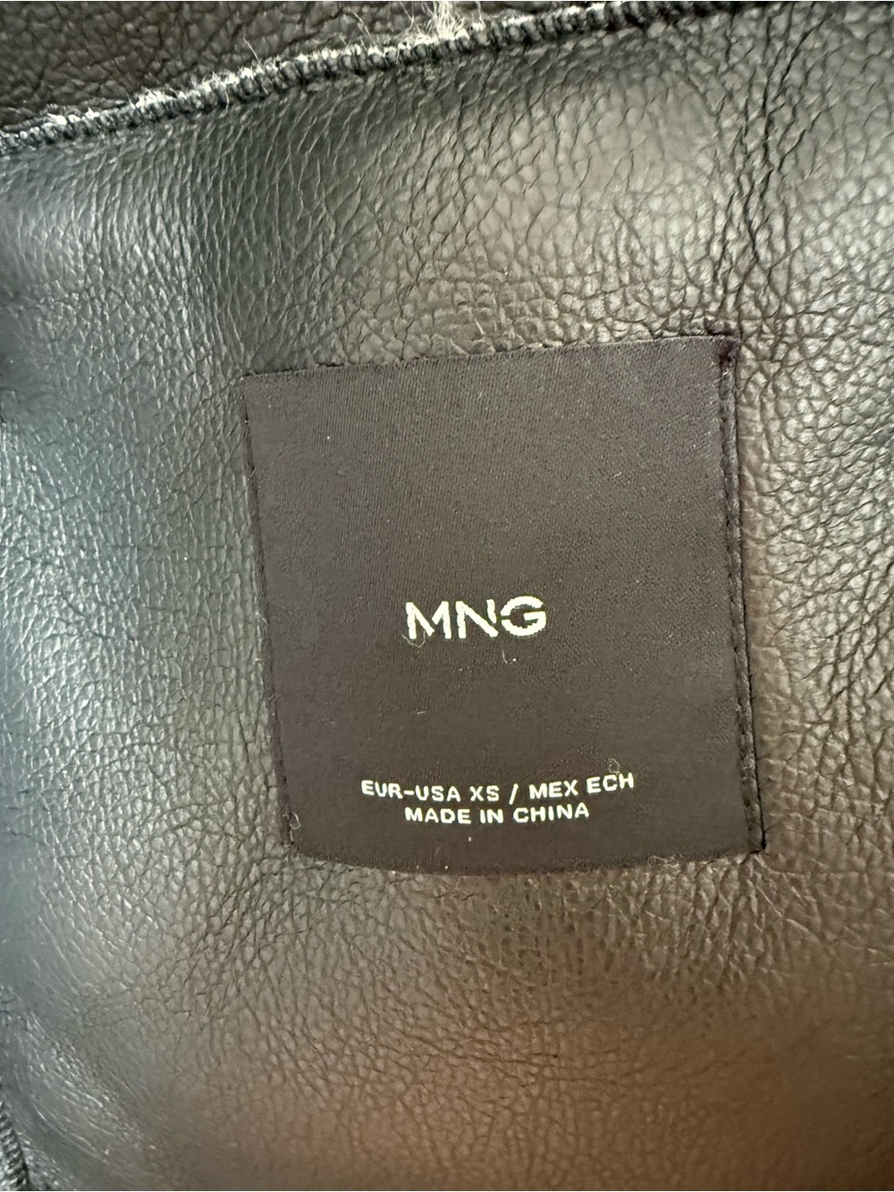 Mango Beige with Black Trim Shearling Toggle Jacket XS SEE DESCRIPTION - Picture 5 of 6